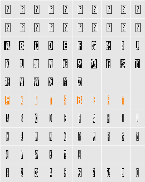 Stamp Revolution Character Map