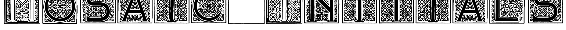 Mosaic_Initials Font Image