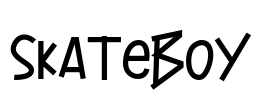 Skateboy Font Image