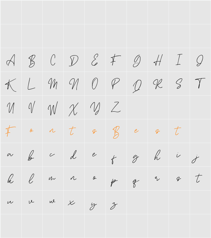 Attahost Character Map