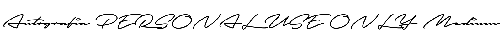 Autografia PERSONAL USE ONLY Medium