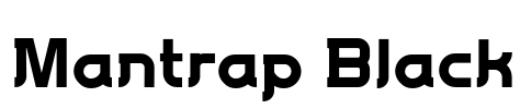 Mantrap Black Font Image
