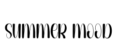 Summer Mood Font Image