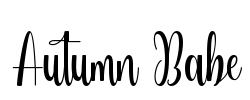Autumn Babe Font Image