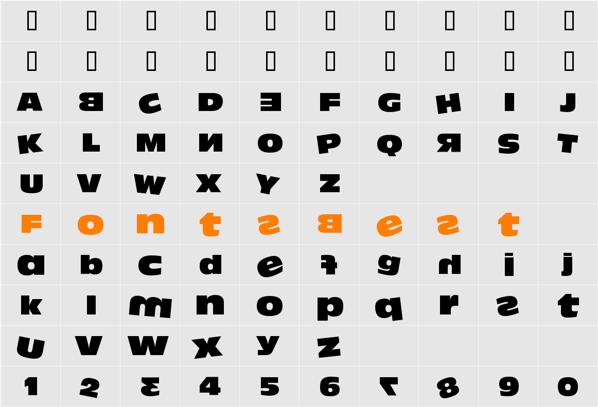 DumbAss Character Map