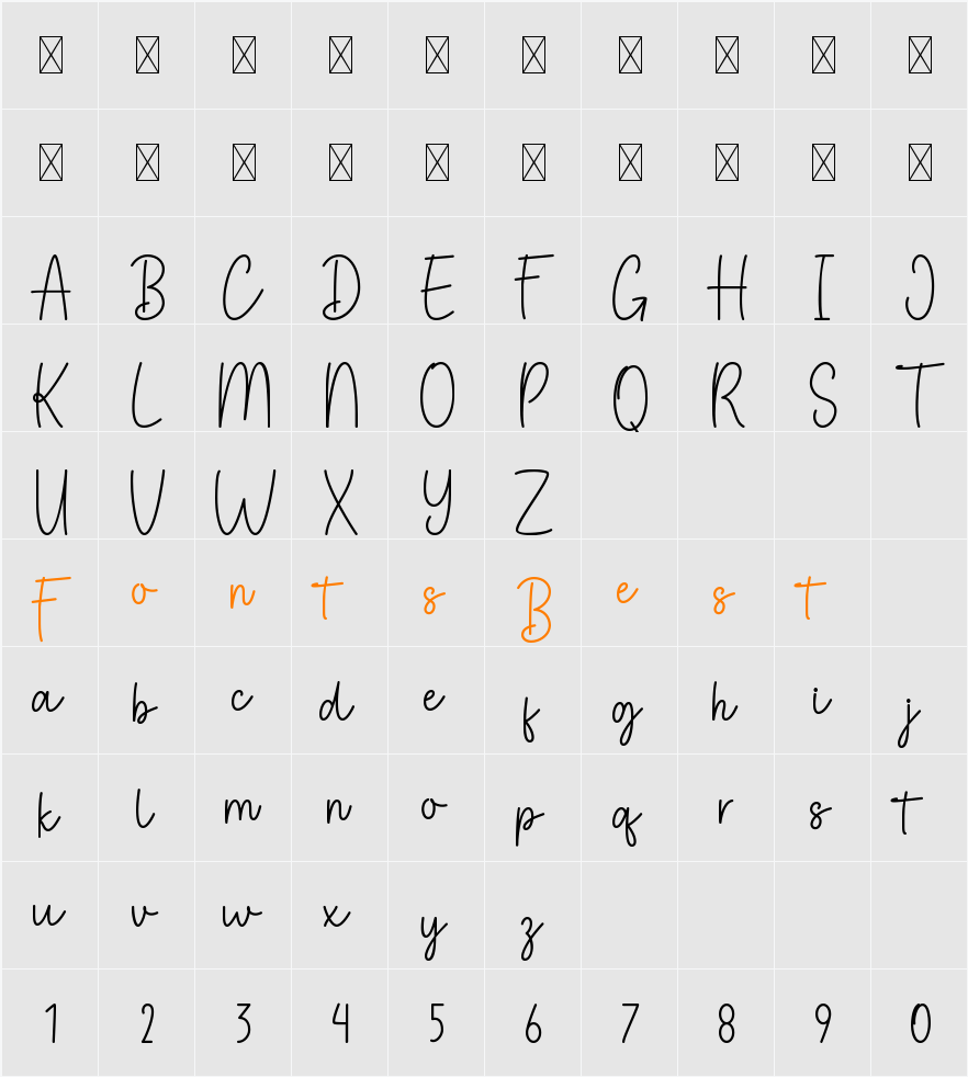 Carlotte Character Map