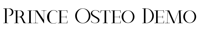 Prince Osteo Demo Font Image