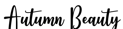 Autumn Beauty Font Image