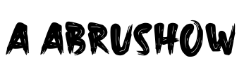 a Abrushow Font Image