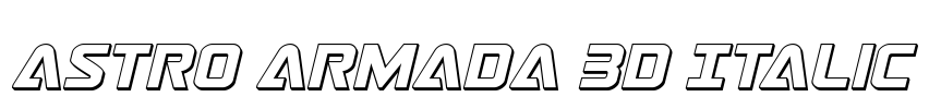 Astro Armada 3D Italic