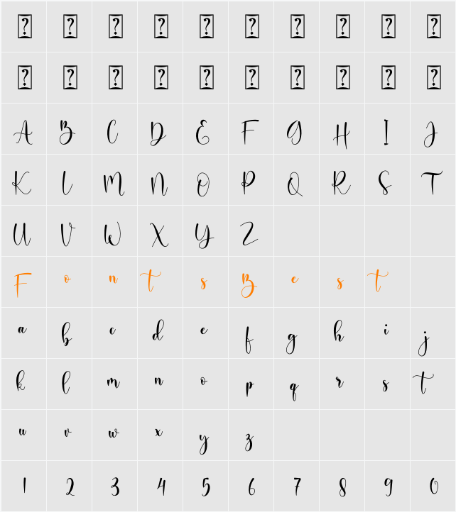 Ayalda Character Map
