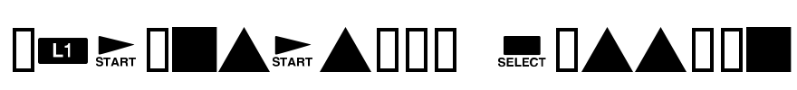 Playstation Buttons Font Image