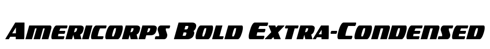 Americorps Bold Extra-Condensed