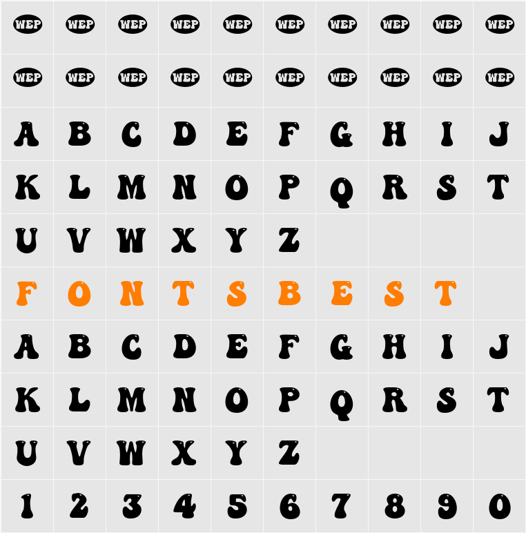 a Abstract Groovy Character Map