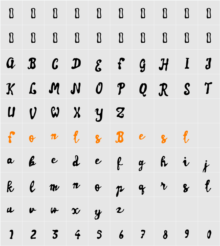 Artisoya Character Map