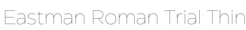 Eastman Roman Trial Thin