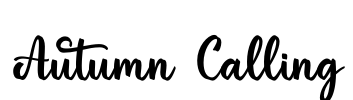 Autumn Calling Font Image