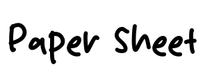Paper Sheet