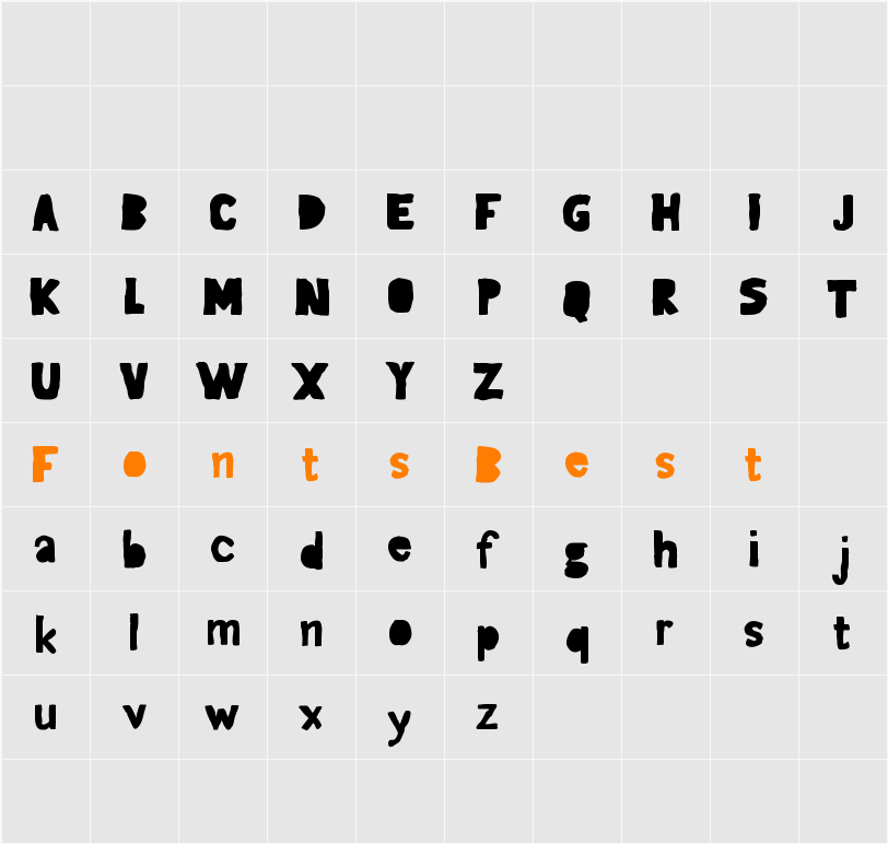 Gagaille seconde Character Map