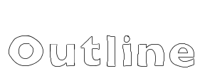 Outline Font Image