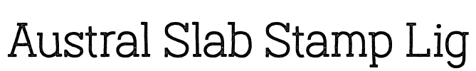 Austral Slab Stamp Lig