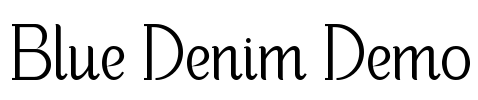 Blue Denim Demo