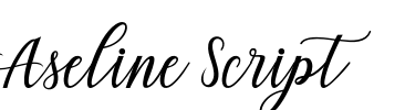 Aseline Script Font Image