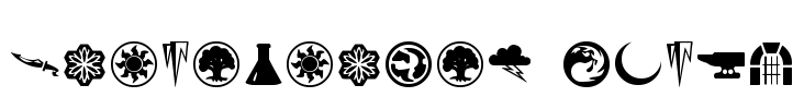 Planewalker Dings Font Image