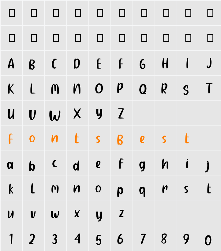 Secret Place Character Map