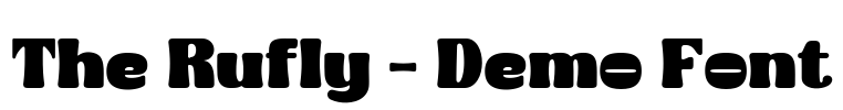 The Rufly - Demo Font