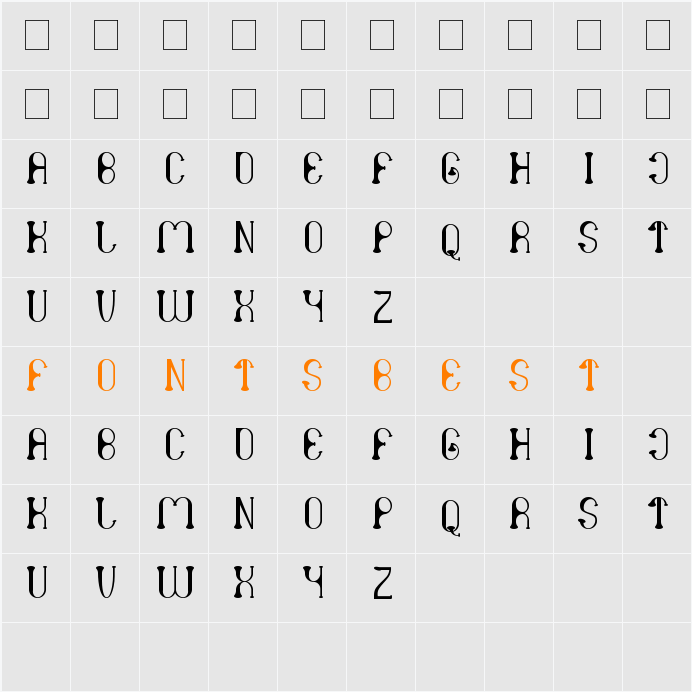 atomic Character Map