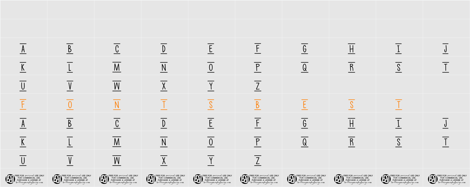 Crayonified Character Map