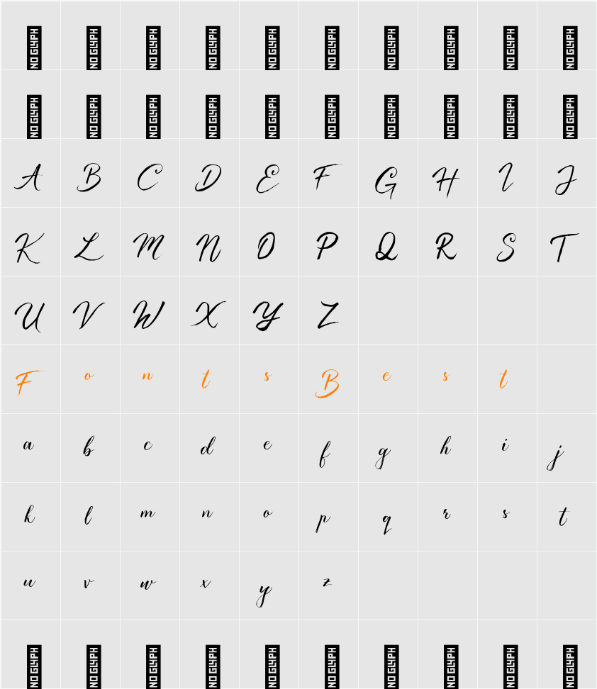 Authentic Character Map