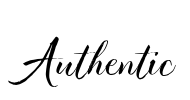 Authentic Font Image