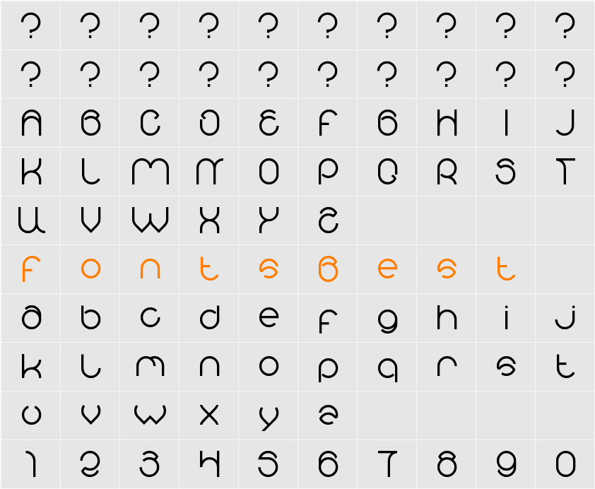 alberto Character Map