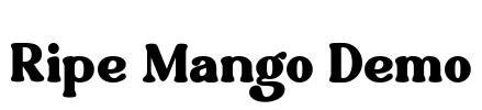 Ripe Mango Demo Font Image