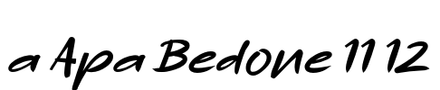 a Apa Bedone 11 12