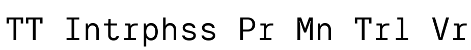 TT Intrphss Pr Mn Trl Vr