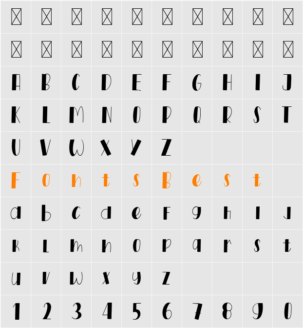 Forest Glamor Character Map