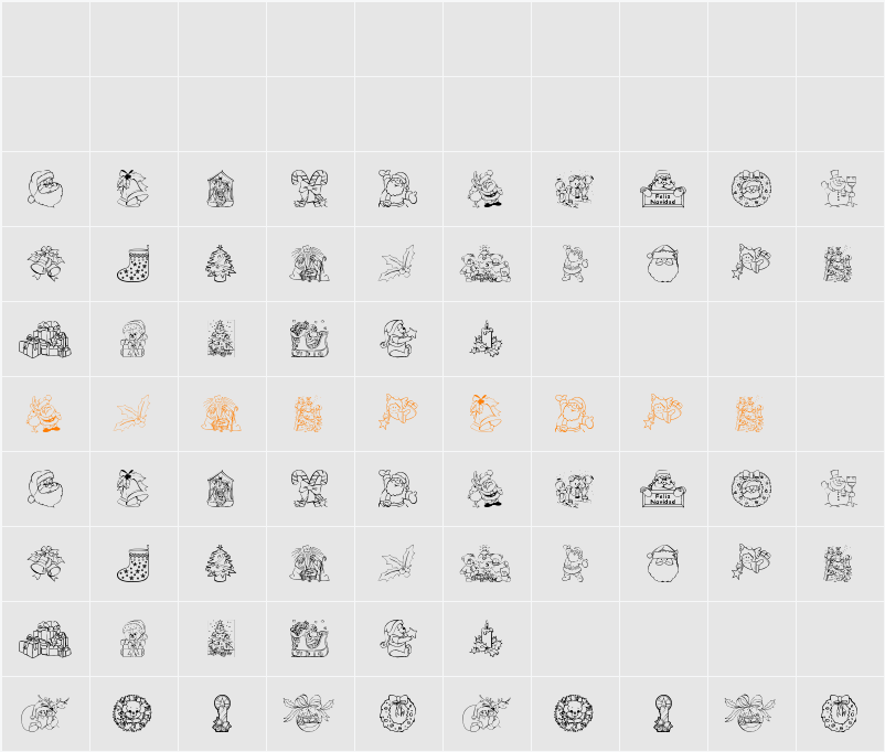 Christmas Character Map