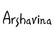 Arshavina Font Image