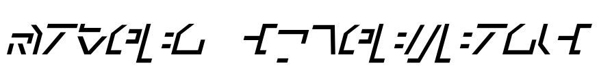 Modern Cybertronic Font Image