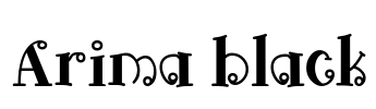 Arima black Font Image