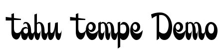 Tahu Tempe Demo