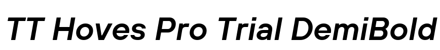 TT Hoves Pro Trial DemiBold
