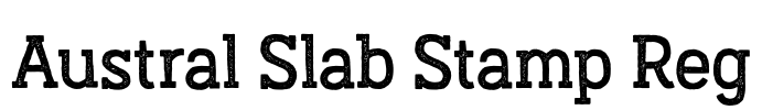 Austral Slab Stamp Reg