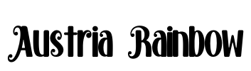 Austria Rainbow Font Image