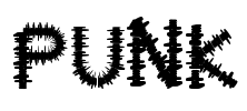 PUNK Font Image