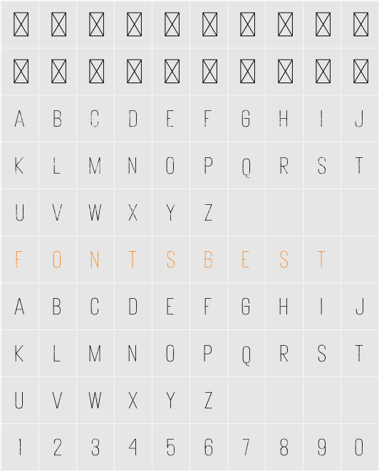 Votrag Texture Thin Character Map