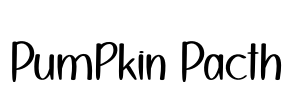Pumpkin Pacth Font Image